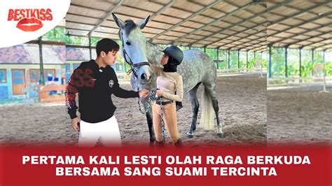 Semua Jadi Haru Perdana Lesti Kejora Olah Raga Berkuda Rizky Billar