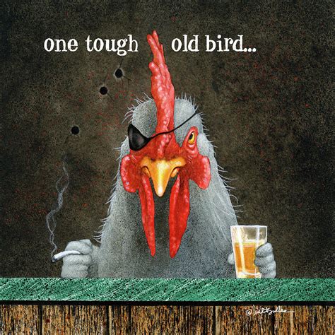 One Tough Old Bird Painting By Will Bullas Fine Art America