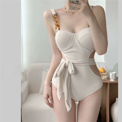 2024 Summer Beach Bikini Wear Costume Da Bagno Donna Sexy Body Swimwear Costume Intero Scava