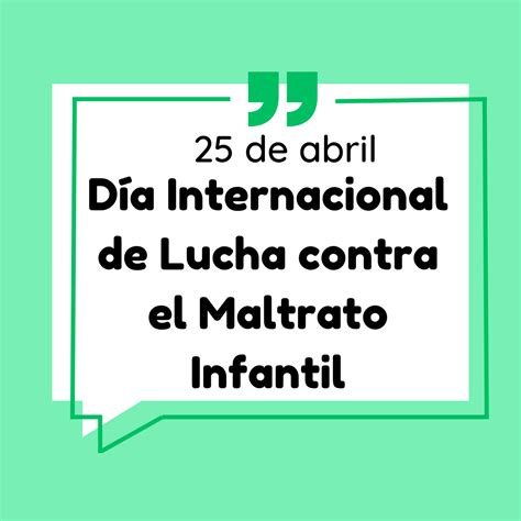 Día Internacional de Lucha contra el Maltrato Infantil connats