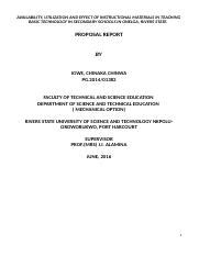 Availability And Utilization Of Instructional Materials In Course Hero