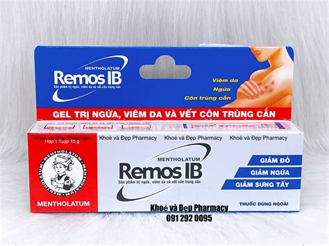 REMOS IB – Gel trị ngứa, viêm da, vết côn trùng cắn – KhoeVaDepPharmacy