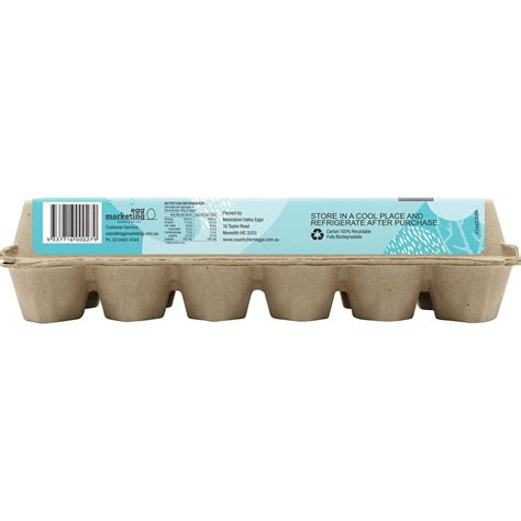 Country Farm 12 Large Caged Eggs 600g Woolworths