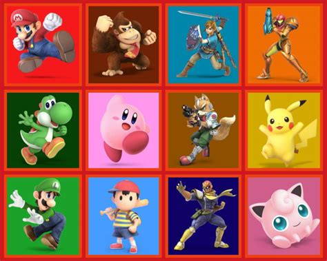 Super Smash Bros 64 Character Collage By Yalleon On Deviantart