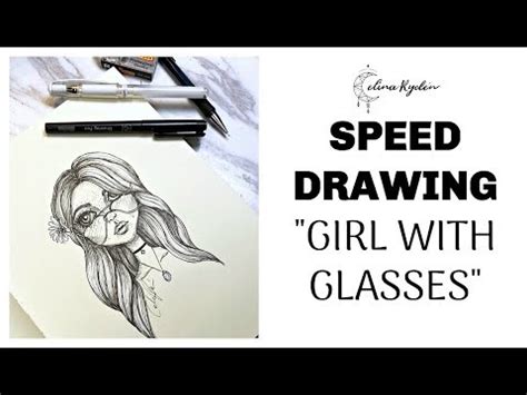 Girl With Glasses Drawing Easy At Paintingvalley Explore