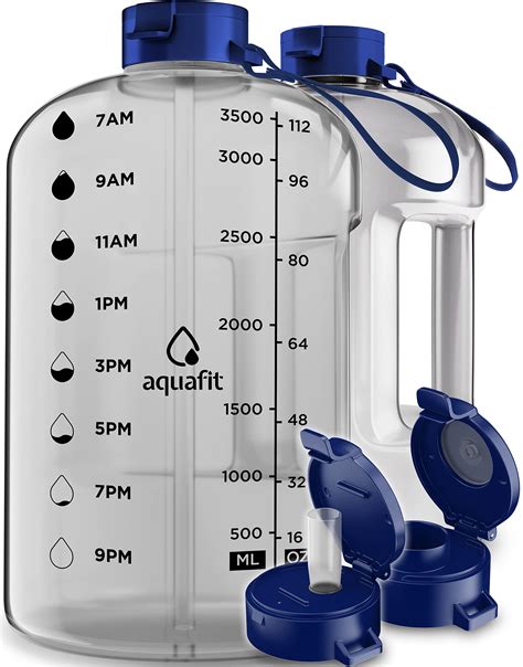 Buy Aquafit Gallon Water Bottle With Times To Drink Oz Water