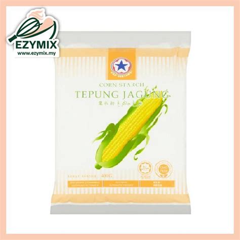 Ezymix CAP BINTANG Corn Starch Tepung Jagung 400g Lazada