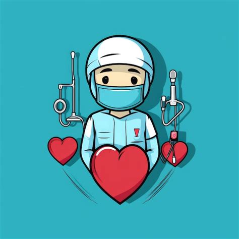 Premium Ai Image Cardiac Surgeon Mascot For A Company Logo Generative Ai