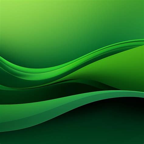 Premium Photo Abstract Green Wave Background With Dynamic Shapes