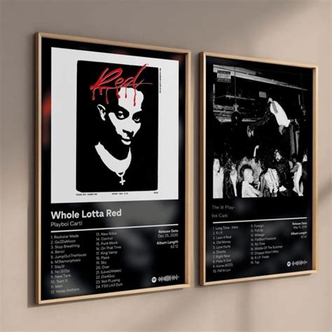 Pop Rap Music Album Cover Artist Playboi Carti Poster Aesthetic Rapper