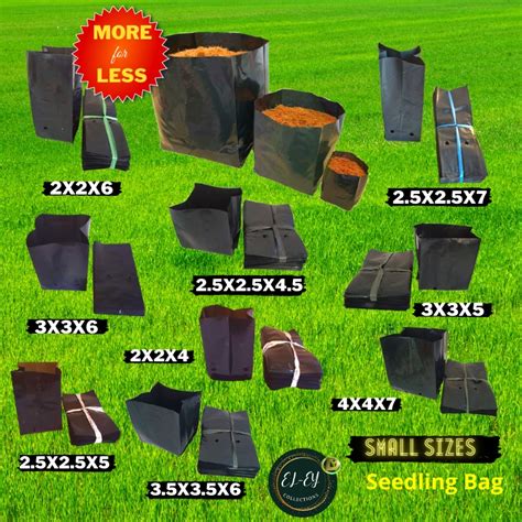 Pay Less Small Sizes 1 000 Pcs Seedling Bags Nursery Gusset Plant Bag