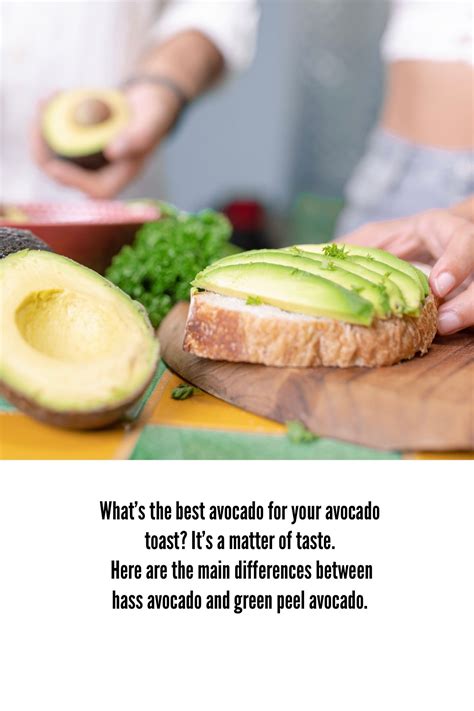 What is the best avocado for your avocado toast ? Green Peel Avocado V
