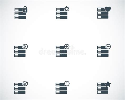 Iconos De La Base De Datos Ilustraciones Stock Vectores Y Clipart