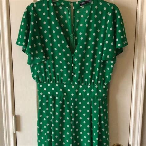 Zara Pants And Jumpsuits Zara Polka Dot Romper Poshmark