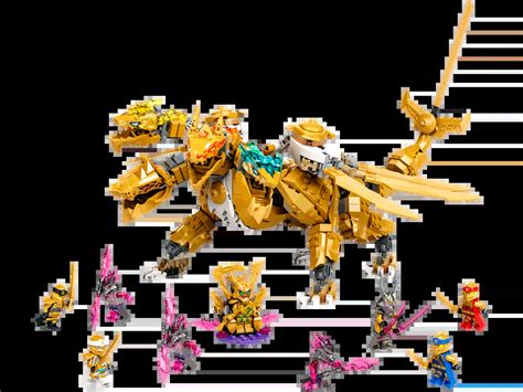 Lego Ninjago Lloyds Golden Ultra Dragon Set