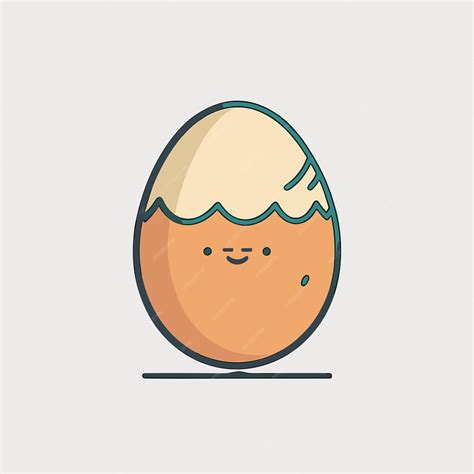 Premium Vector An Egg With A Face Drawn On It