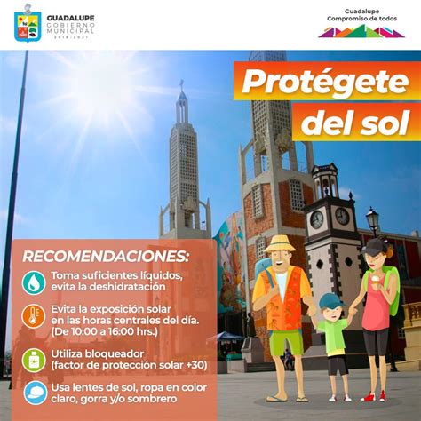 Municipio De Guadalupe On Twitter Proteger Del Sol Y Seguir Las