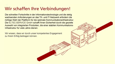 Eltec Service GmbH -- Produkte