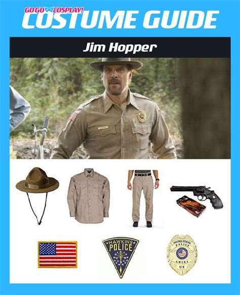 Jim Hopper Costume From Stranger Things Diy Cosplay For Halloween