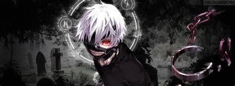 Anime Tokyo Ghoul Kaneki Ken Ghoul Form Facebook Cover Photo