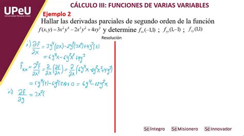 Derivadas Parciales De Segundo Orden YouTube