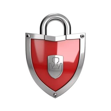 Shield With Safe Padlock Lock Shield Padlock PNG Transparent Image