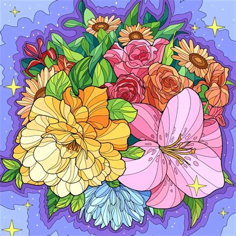 Pin By Alex On ART OF COLORING PICTURES Painting Flower Art