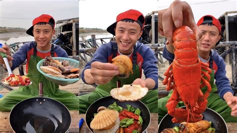 Fisherman Dagang Cooked A Lot Of Delicious Seafood Lobster Scallops