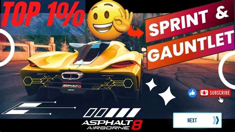 Asphalt 8 Sprint Tournament Gauntlet Top 1 Confirmed YouTube