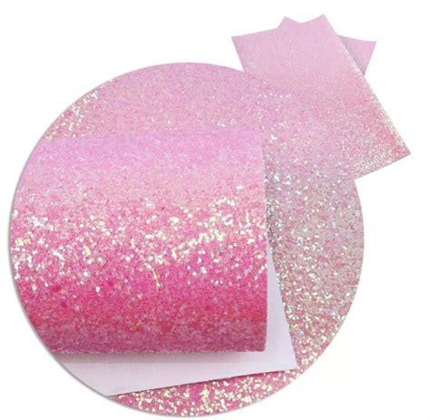 Pink glitter fabric sheet Pink fabric sheet Chunky glitter | Etsy