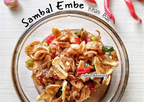 Resep Sambal Embe Khas Bali Oleh Niung Niung Cookpad