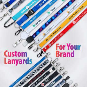 Stylish Custom Lanyards No Minimum Order In Varied Lengths And Prints