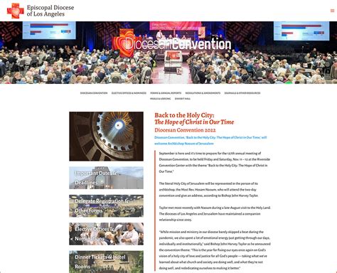 Convention website gets new look, new URL | Episcopal Diocese of Los ...