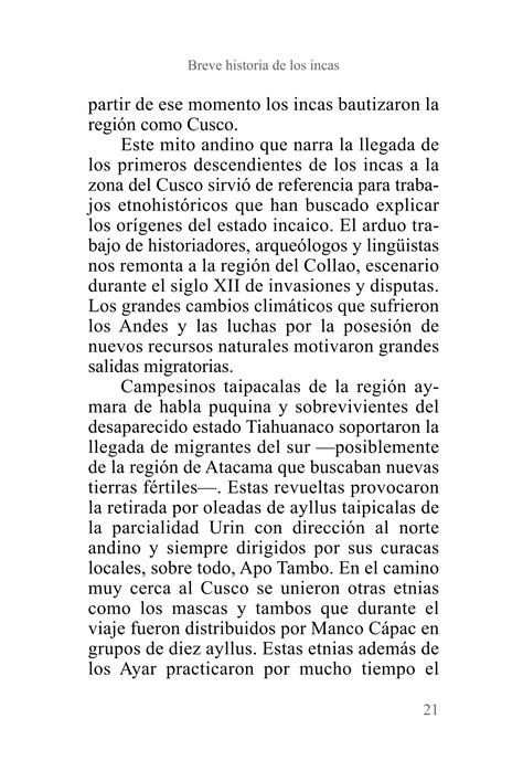 Breve Historia De Los Incas Pdf