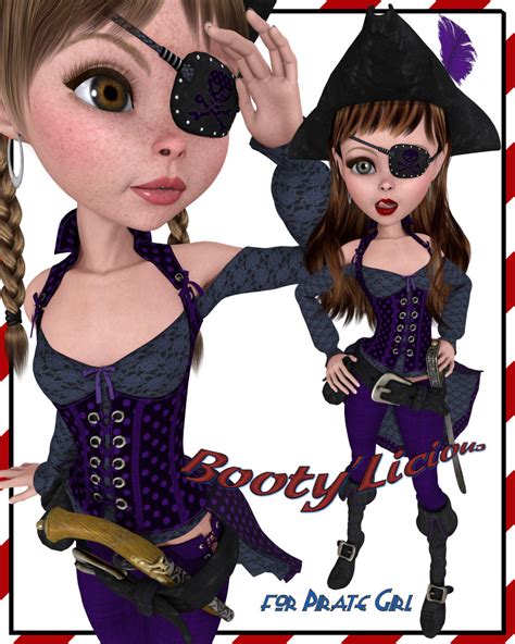 Bootylicious For Pirate Girl 3d Models 3d Figure Assets Divabugdesigns