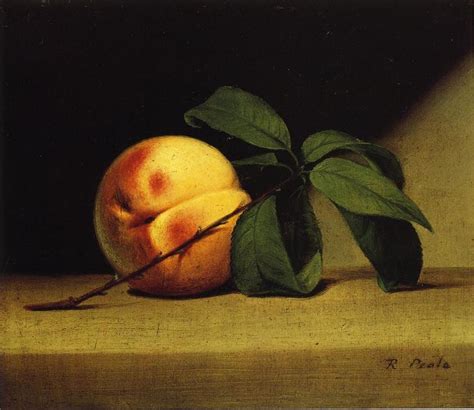 Artwork Replica Still Life With Peach By Raphaelle Peale