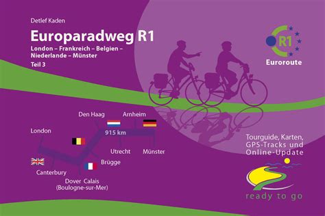 Europaradweg R Euroroute Teil London Frankreich Belgien Niederlande