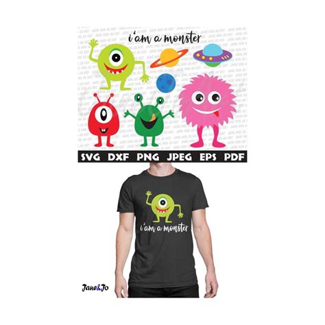 Monster Svgcute Monster Svgmonsters Svg Cut File Vector Cl Inspire