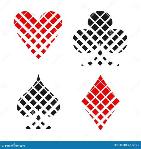 Checkerboard Suit. Card Suit Icon Vector, Playing Cards Symbols Vector ...