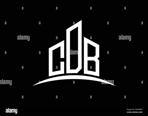 Letter CDB building vector monogram logo design template. Building ...