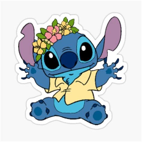 Hula Stitch Sticker For Sale By Agursahaney Redbubble