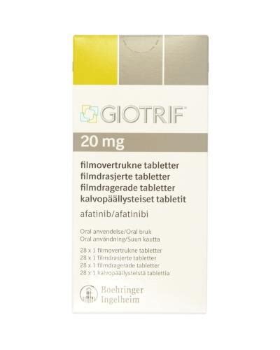 Giotrif Tablett Filmdrasjert 20 Mg 28x1 Stk Apotek 1