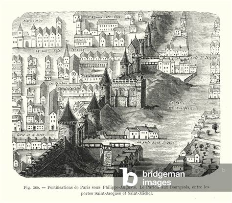 Fortifications De Paris Sous Philippe Auguste Le Parloir Aux Bourgeois