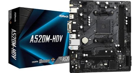 ASRock A520M-HDV Motherboard Micro ATX με AMD AM4 Socket