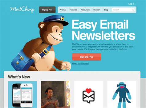 Best Landing Page Designs MailChimp Email Marketing Services Email