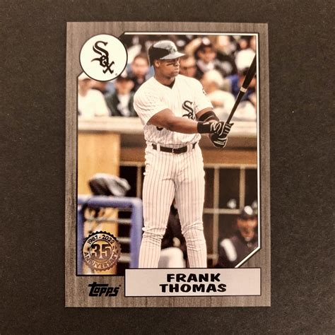 Frank Thomas Topps Th Anniversary Black Parallel