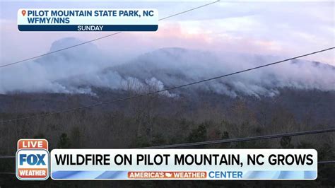 North Carolina wildfire burns 500 acres on Pilot Mountain | Fox Weather