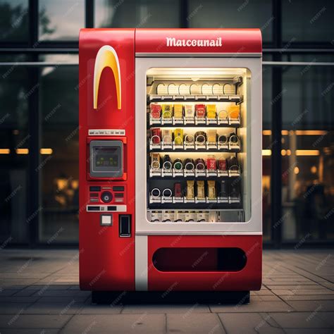 Premium Ai Image A Mcdonalds Vending Machine