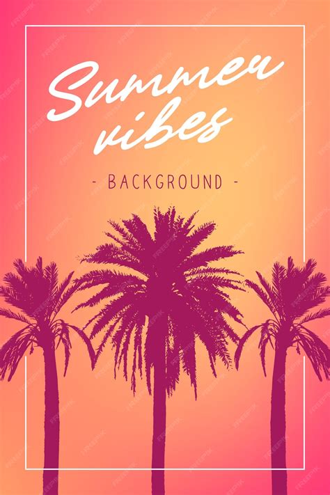 Gradient summer vibes background | Premium Vector