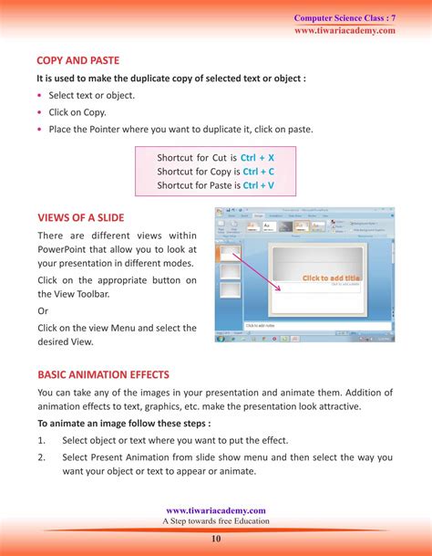 Class 7 Computer Science Chapter 3 Microsoft Powerpoint